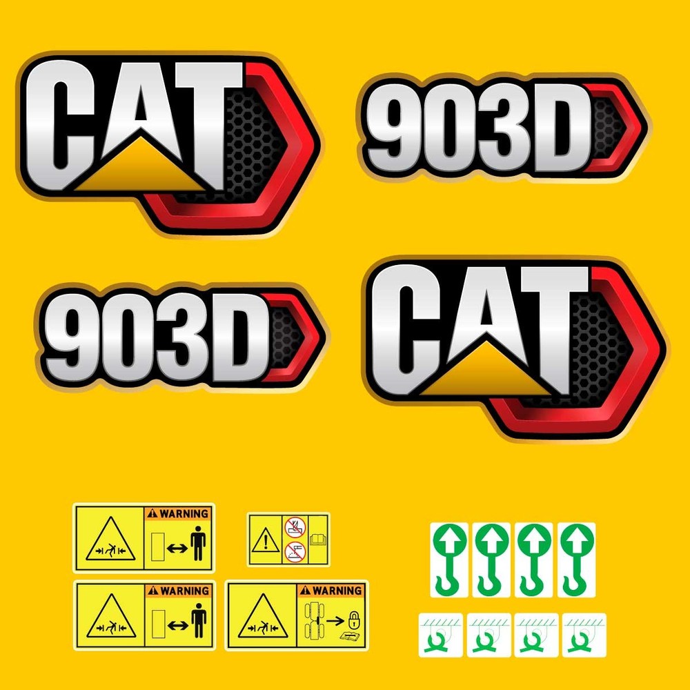 Fits 903D (2019+) Caterpillar Compact Wheel Loader Replacement Decals