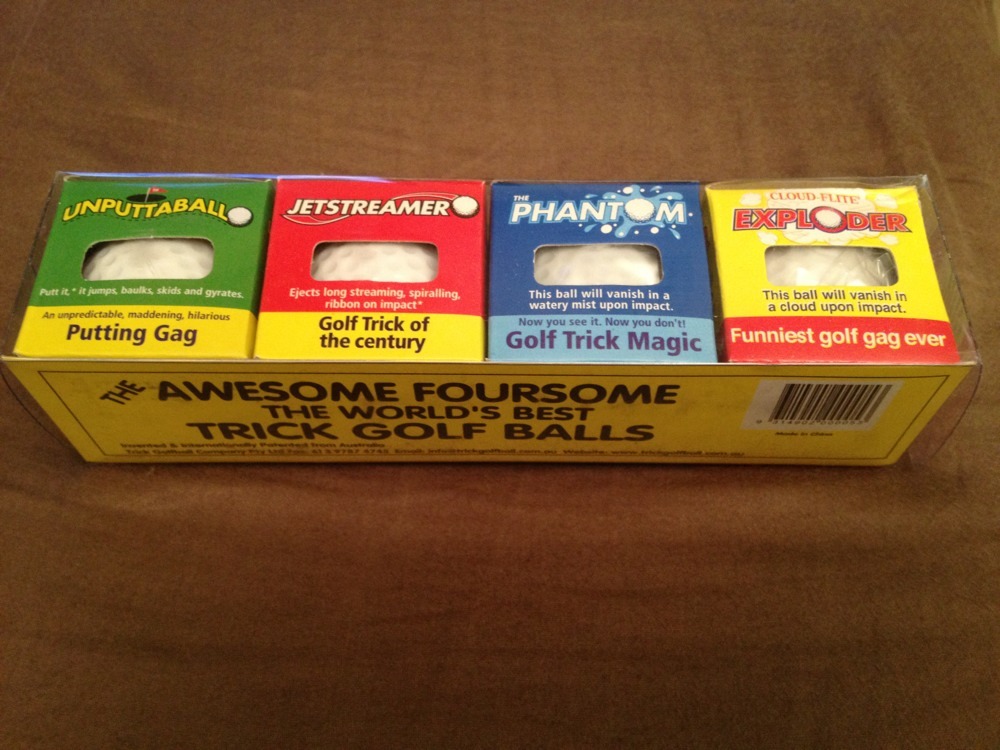 Trick Golf Ball Gift Pack Perfect Fo Any Golfer Great Laugh Exploder Phantom Etc