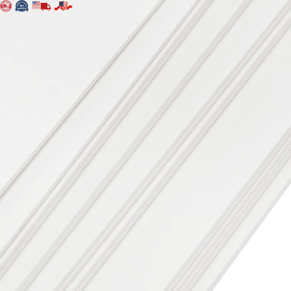 50 Pack 8.5 X 11 Inches White Chipboard Sheets,40 Pt White Chipboard, Medium Wei