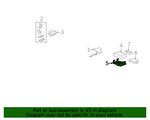 Genuine GM Communication Interface Module Bracket 22754304