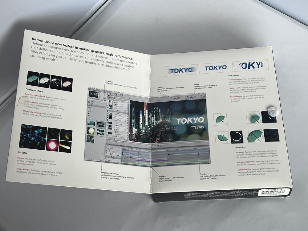 Apple Motion Real-Time Motion Graphics Design CD Vintage.