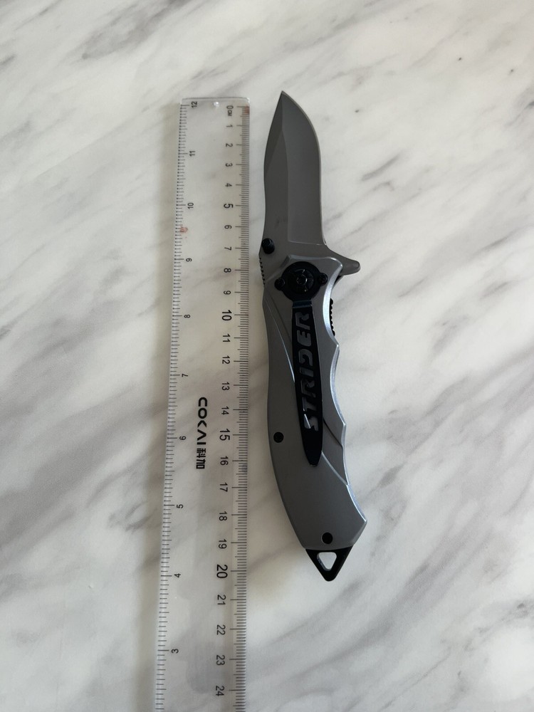 Folding Knife Locking Blade camping hiking Hunting Hook handy Durable Sharp New