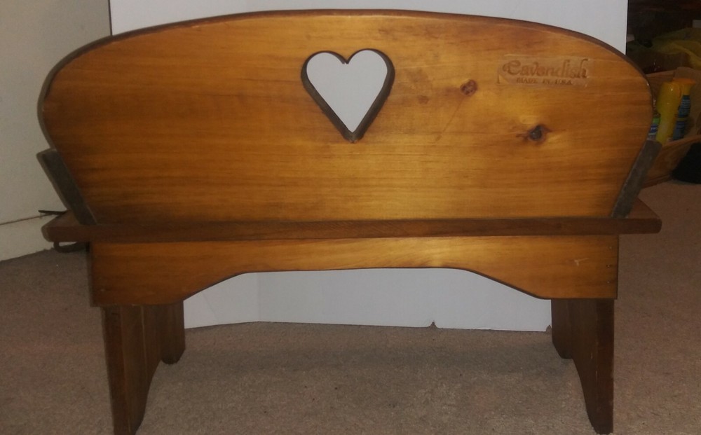 vintage rustic Wooden Childs Pouting Bench
