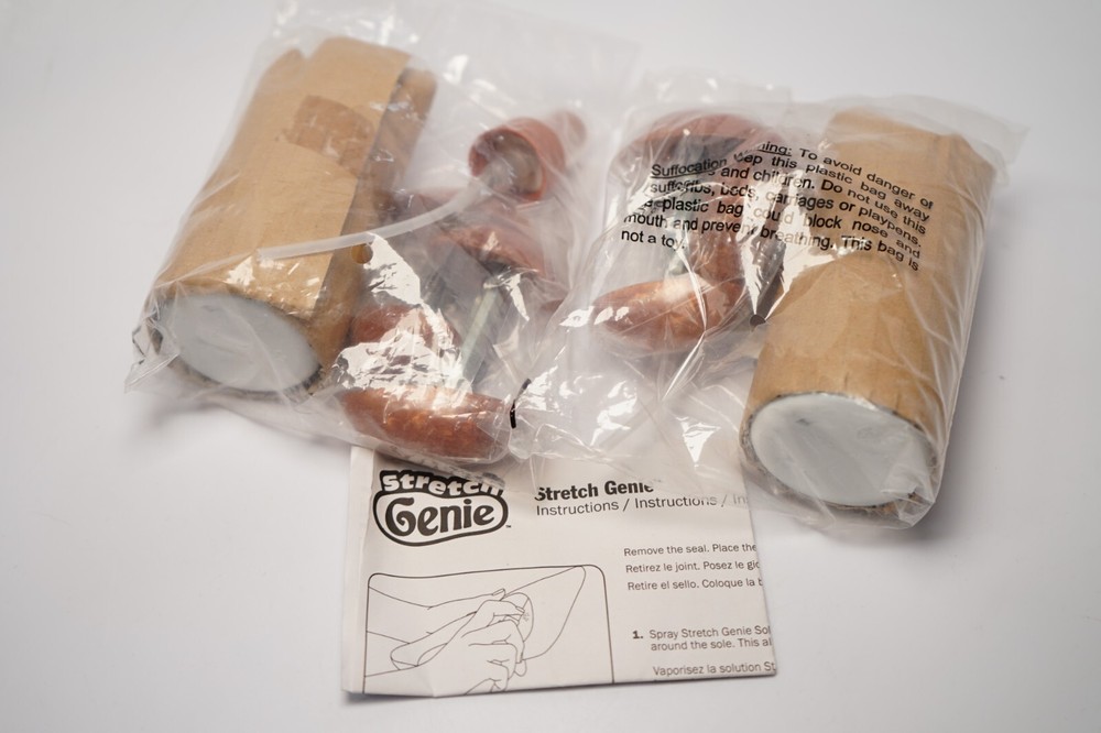 TWO Packs Stretch Genie As Seen On TV: Includes 2- 4 Oz Solution & 4 Expanders