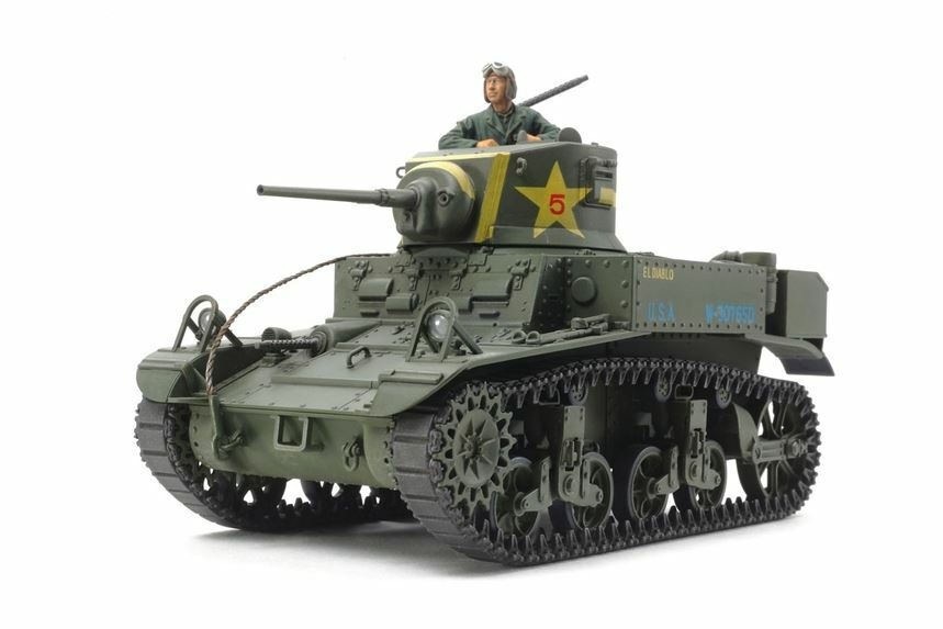 Tamiya - 1/35 US Light Tank M3 Stuart Plastic Model Kit