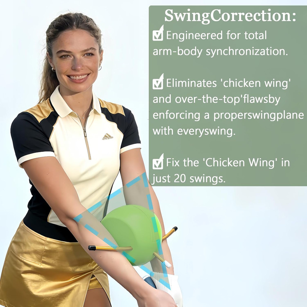 Golf Swing Training Aid - the Connector Golf Training Aid,Enhance Coordination &