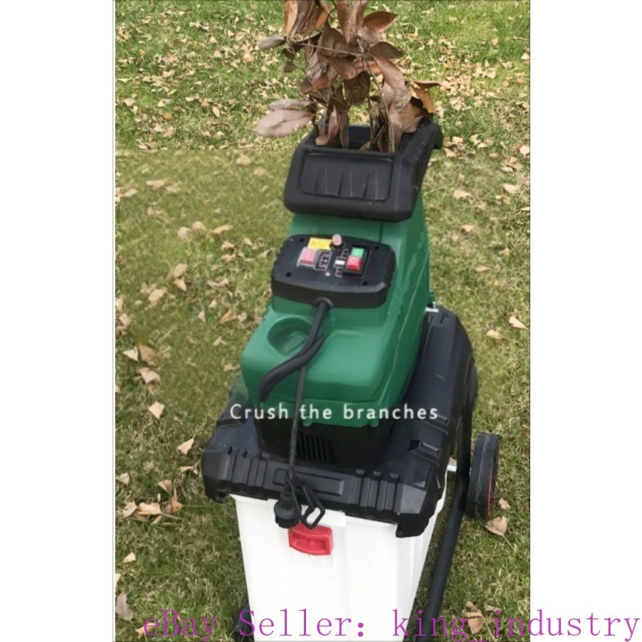 220v Small Leaf crushing Machine, Mobile type Branch Shredder, Branch Grinder