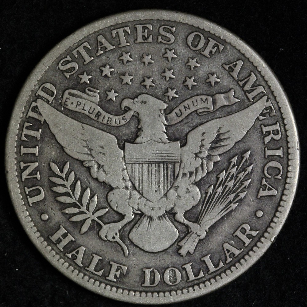 1911 Barber Silver Half Dollar FINE+ E352 VANY