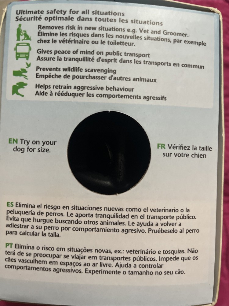 Baskerville Ultra Muzzle Size 1 Dog Comfortable Improved Muzzle New in Box Small