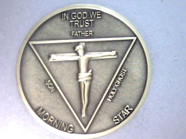 Lucifer Morning Star 3D Coin, Quality Heavy Solid Brass, Satans Evil Ram