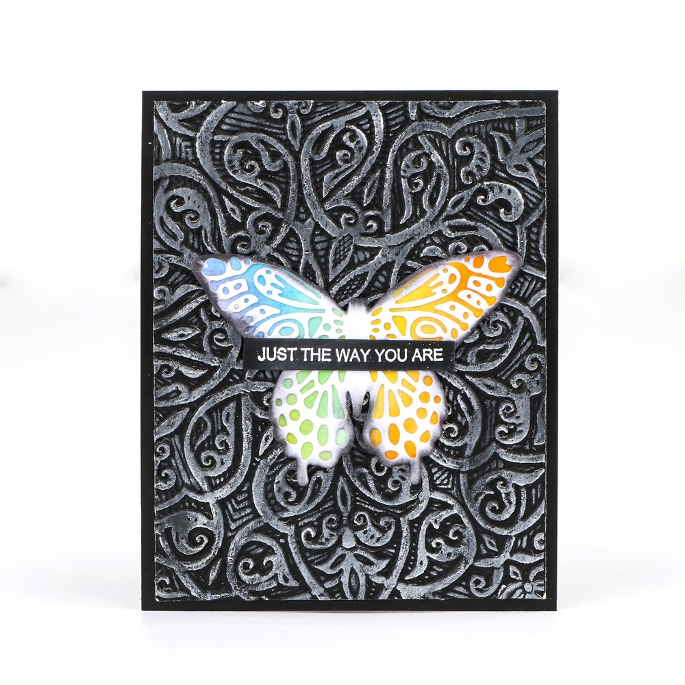 Plastic Embossing Folder Stencil with Retro Pattern for Diy Scrapbooking