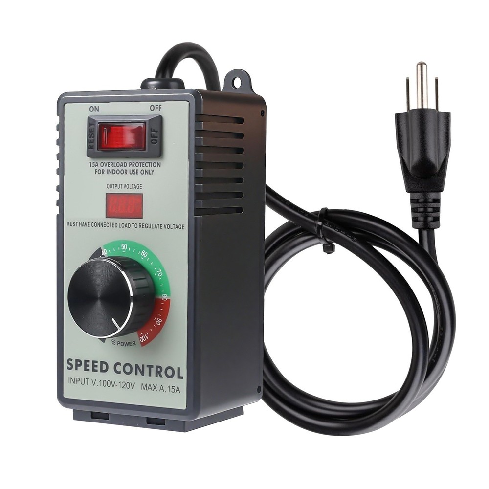 Professional AC Motor Speed Controller 120V for Inductive and Resistive Loads
