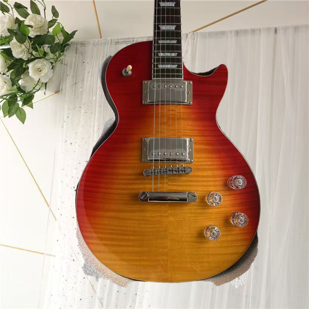 エレキギター、メーカーストレート、高品質、送料無料、6弦、色がきれい、音質が優美、モミジ