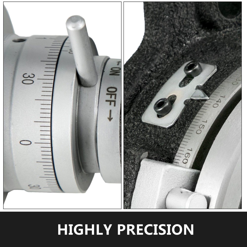 6in 150mm 4-Notch Rotary Device Horizontal Vertical Position