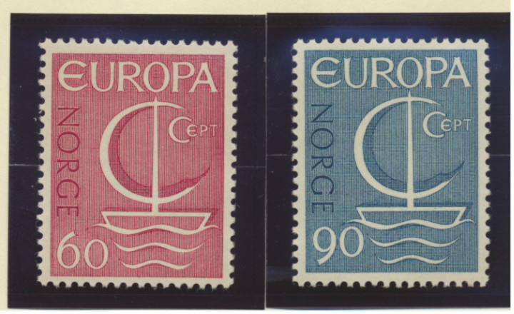 Norway Stamps Scott #496 To 497, Mint Never Hinged