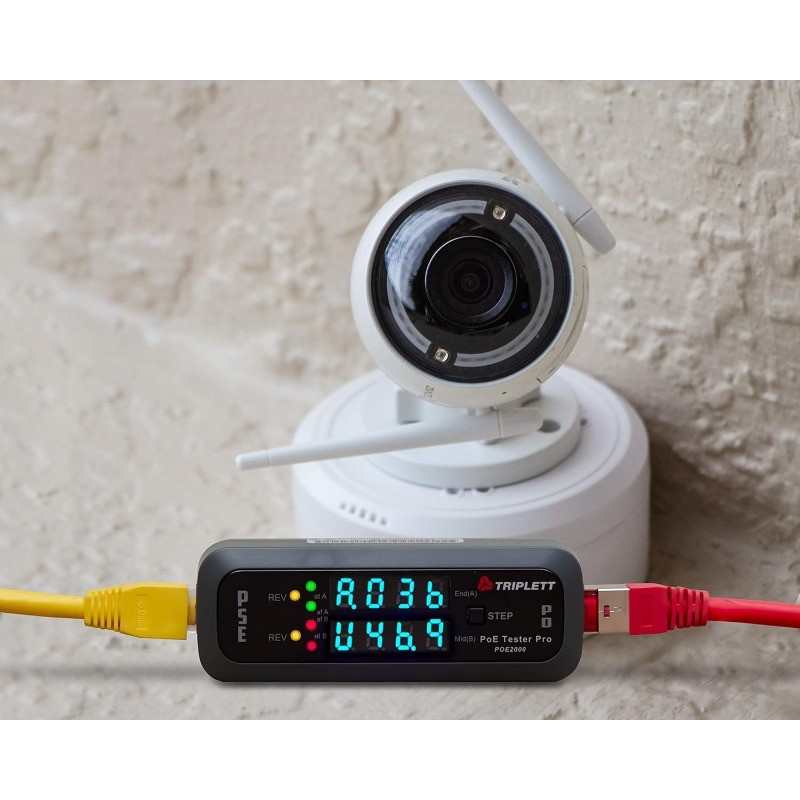 Tester Pro Inline Power Over Ethernet Detector - PSE-Type/Class, Power Source