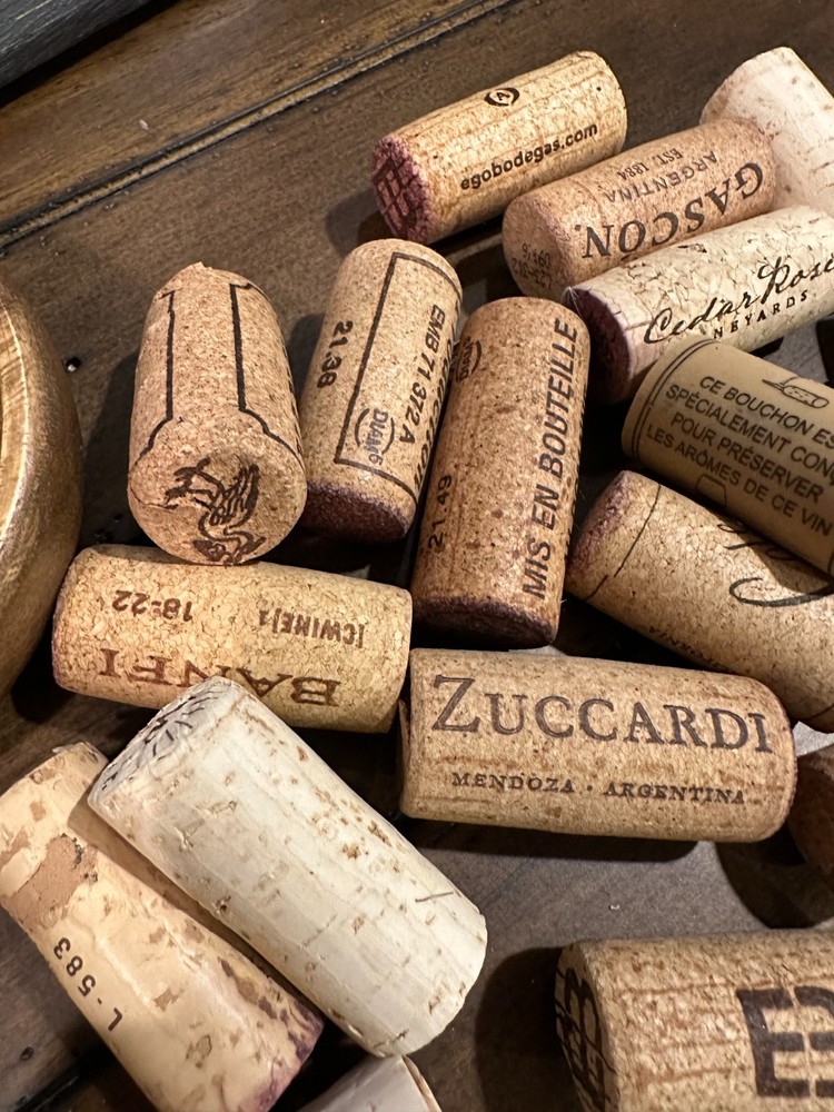 Assorted Wine Corks, Authentic, Natural Printed, DIY Crafts, Rustic Home Decor
