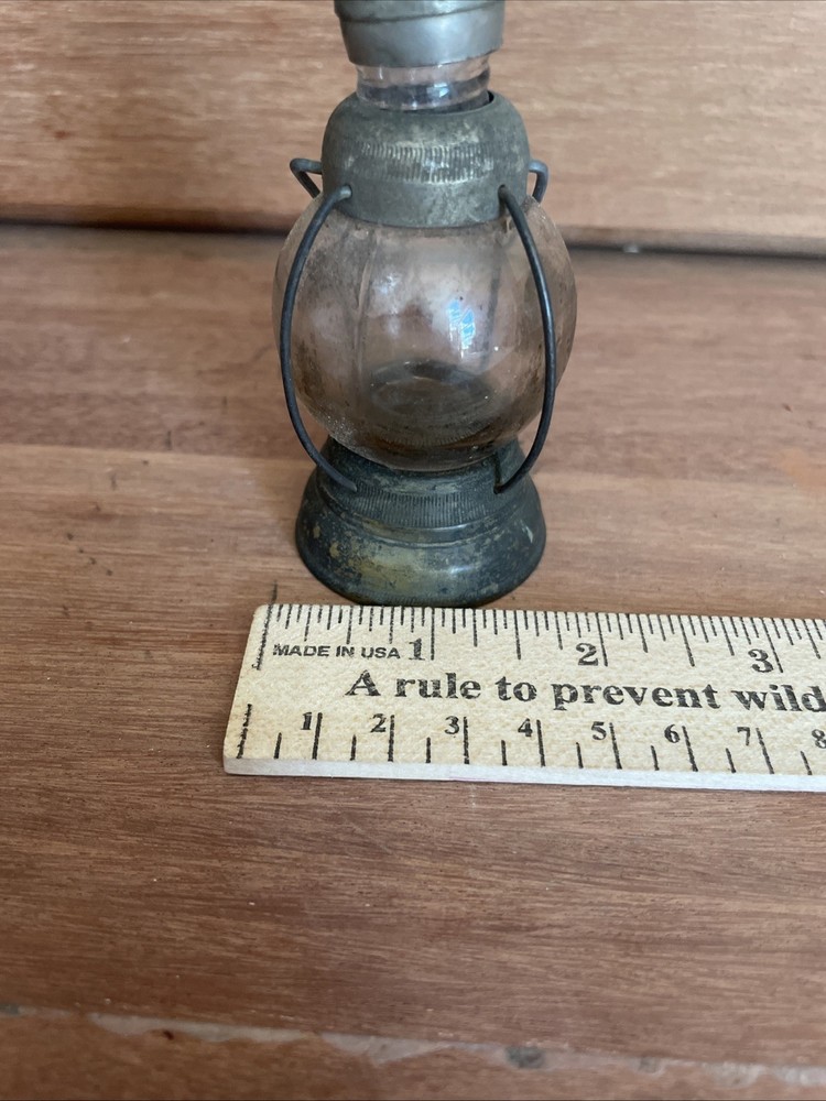 1900’s Glass Lantern Perfume Bottle. 3.5 Inch