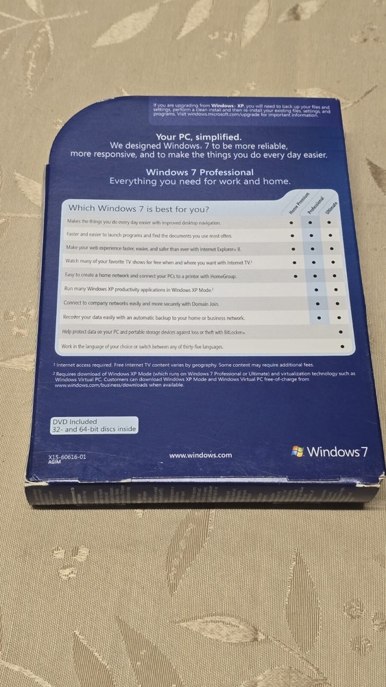 Microsoft Windows 7 Professional Only 32 Bit Without Key