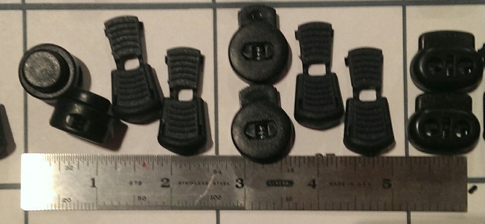 No Tie Replacement Clips & Toggles Locking. Elastic Shoelace Lock Lace bungee