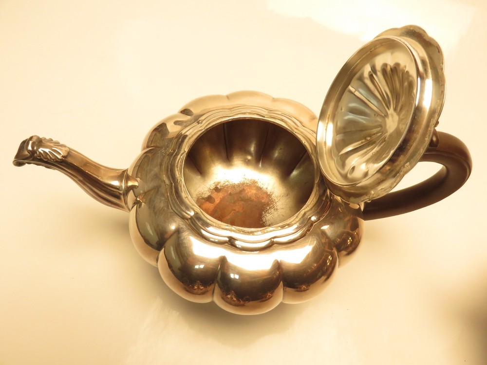 4 PIECE COMMUNITY SILVERPLATE MELON CANADA TEA SET CA2D318