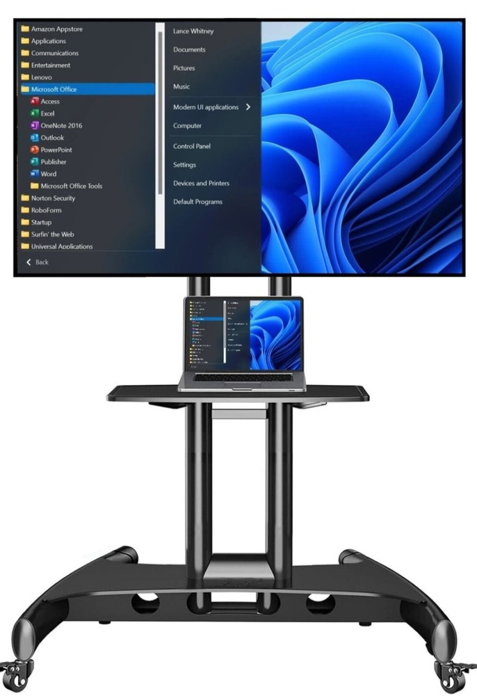 Dell 70" smart board Interactive whiteboard with mobile mount for classroom