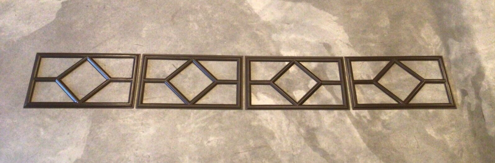 4 Amarr Waterford Replacement Insert for Short Panel Amarr Garage Doors Mahogany