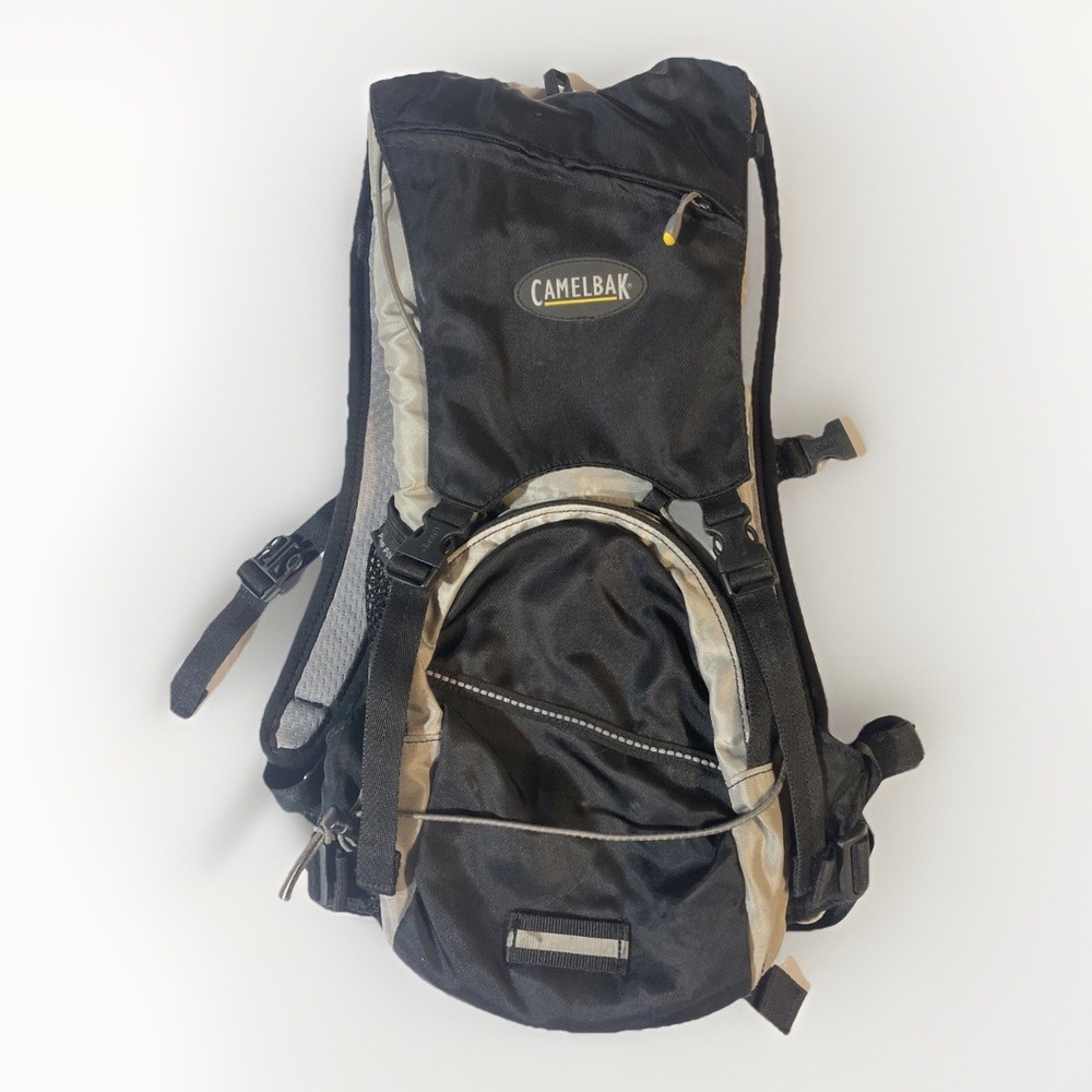 Camelbak Hydration Pack BackpackBag Black & Gray Camping Hiking Adjustable