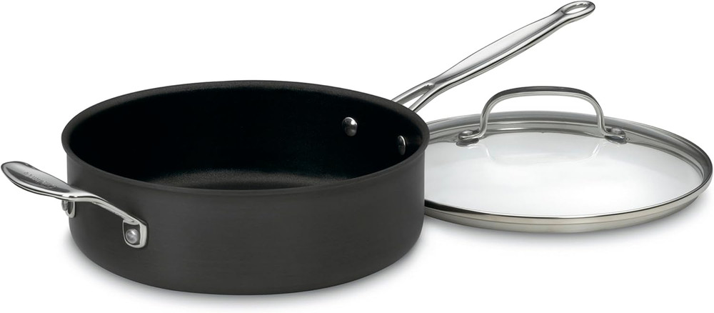Chef'S Classic™ Nonstick Hard Anodized 5.5 Quart Sauté Pan with Helper Handle &