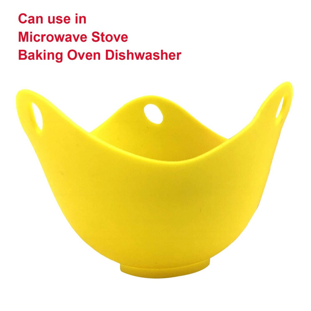 4pcs Silicone Egg Poacher Cups Compatible with Various Cooking Methods