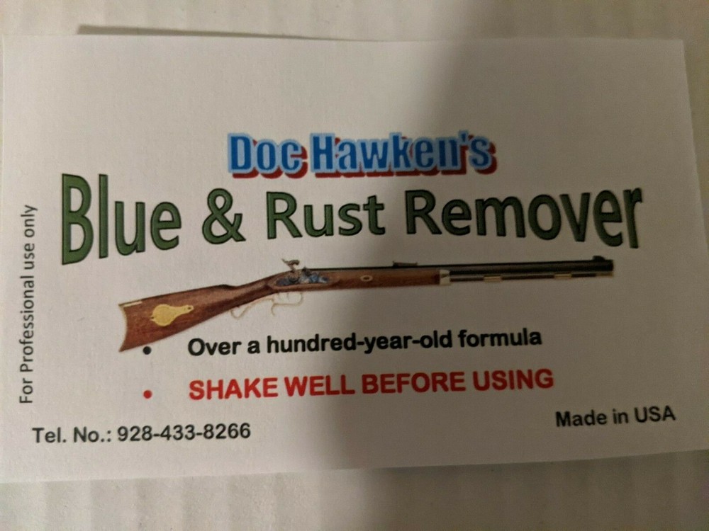  Blue/Rust Remover. Thompson Center Hawken Renegade CVA  Muzzleloader 