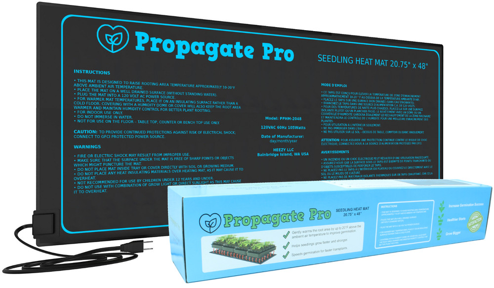PROPAGATE PRO Seedling Heat Mat 48"x20" Seed Starter Pad Germination Clone 4'