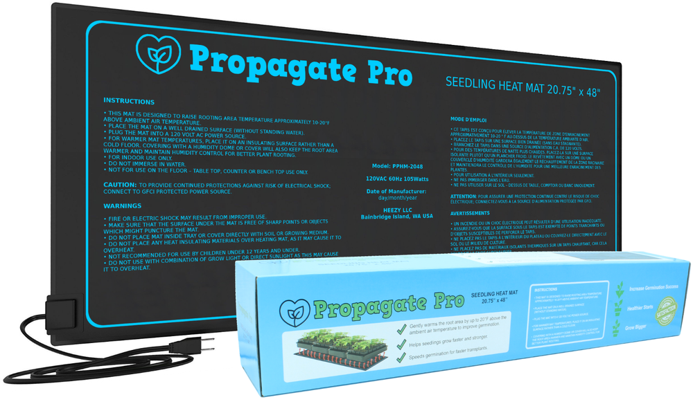 PROPAGATE PRO Seedling Heat Mat 48"x20" Seed Starter Pad Germination Clone 4'