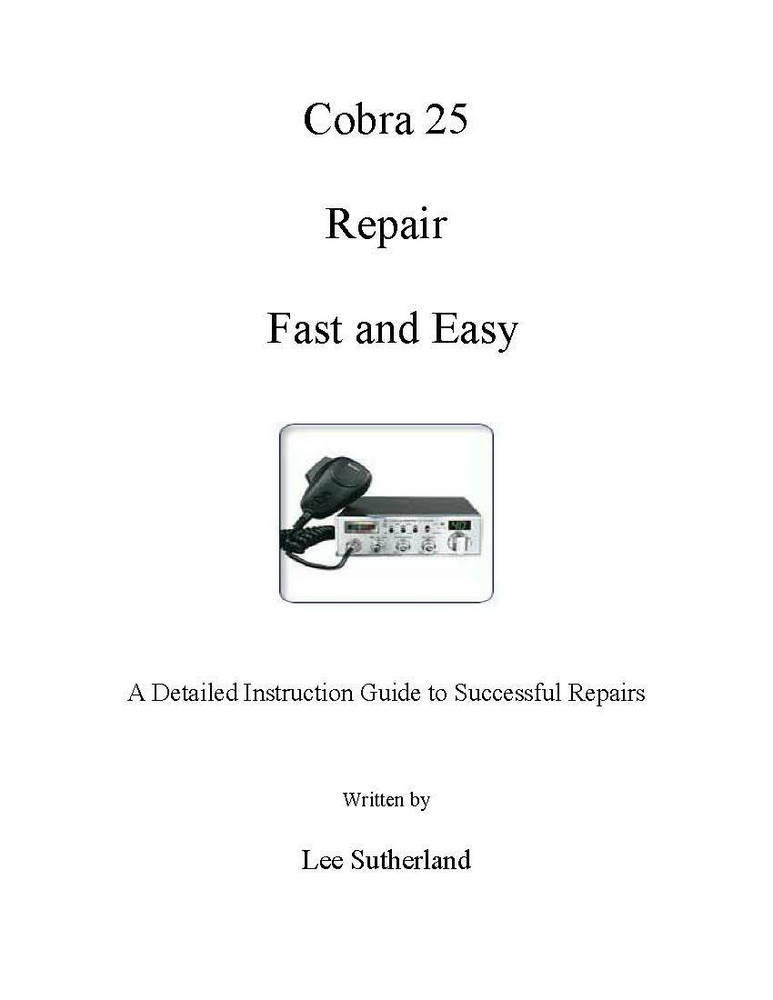 Cobra 25 Repair book