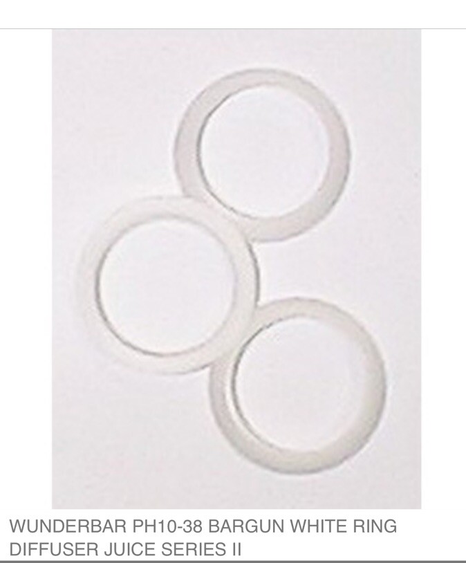 Wunderbar PH10-38 White Ring Juice Diffuser Series II