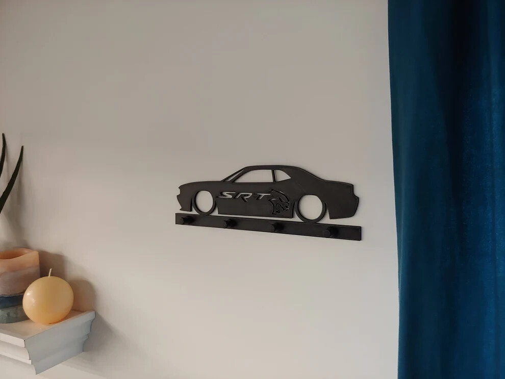 Dodge Challenger srt | key organizer | wall mounted key rack |