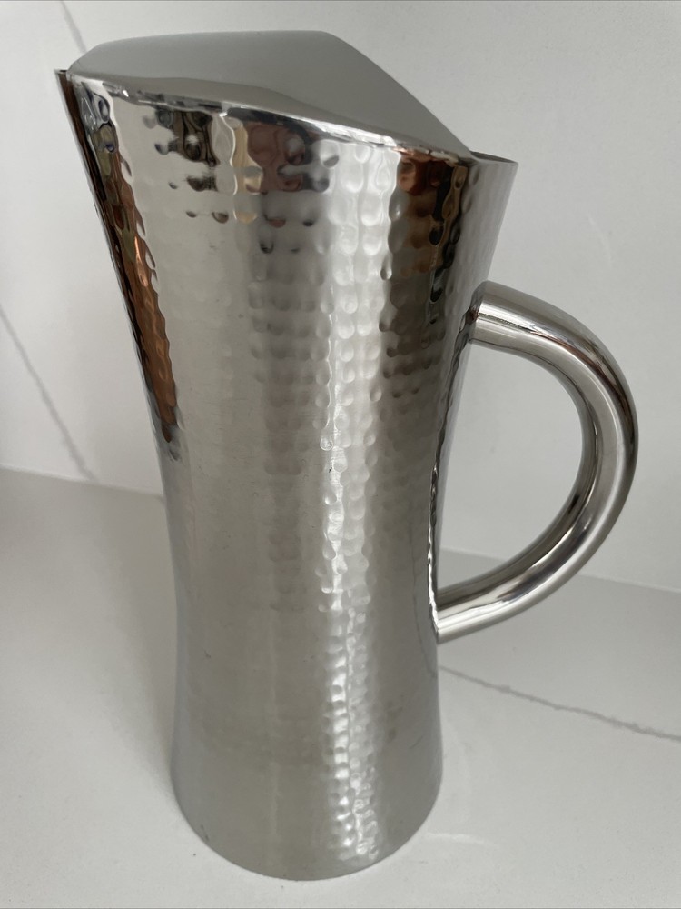 Myco Tableware Hammered Stainless Steel Water Pitcher