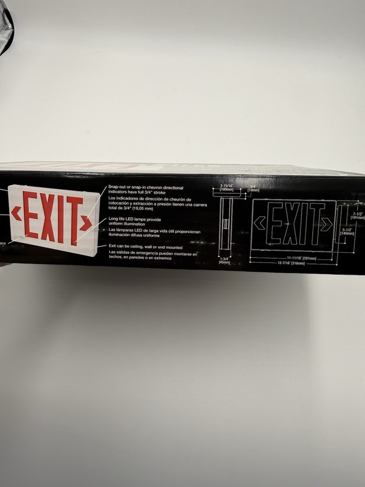 All-Pro EXIT SIGN Red/Green LED Light APLX7RG - NEW