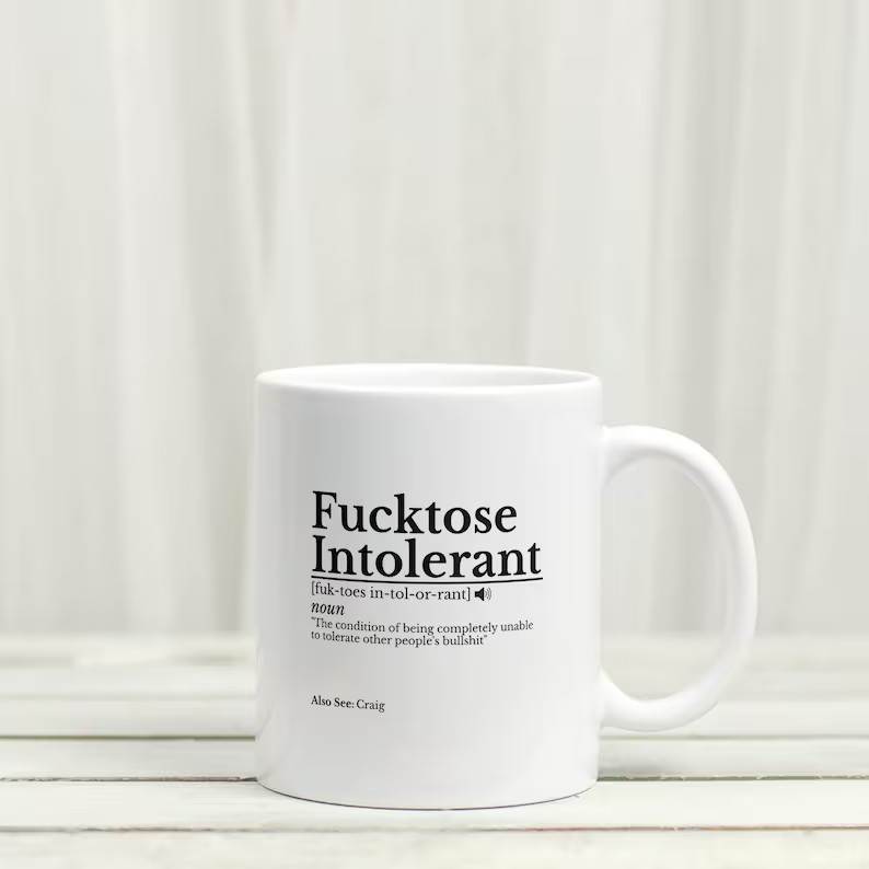 Custom Intolerant Mug Funny Coffee Cup Gift