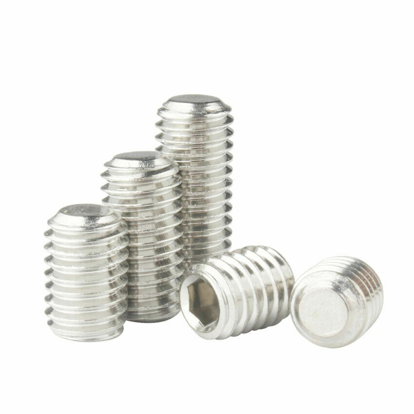 Hex Socket Set Screw Stainless Plain Cup Point Grub Screws - Set Screw M3M4M6M15