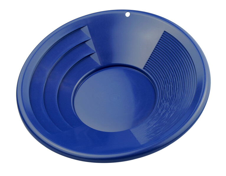 12" Blue Gold Pan Panning Kit