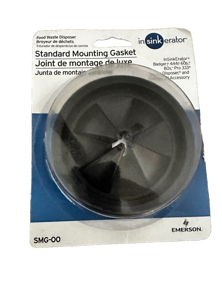 New Rubber Mounting Gasket  InSinkErator 09963D SMG-00 Standard, Rubber, Black