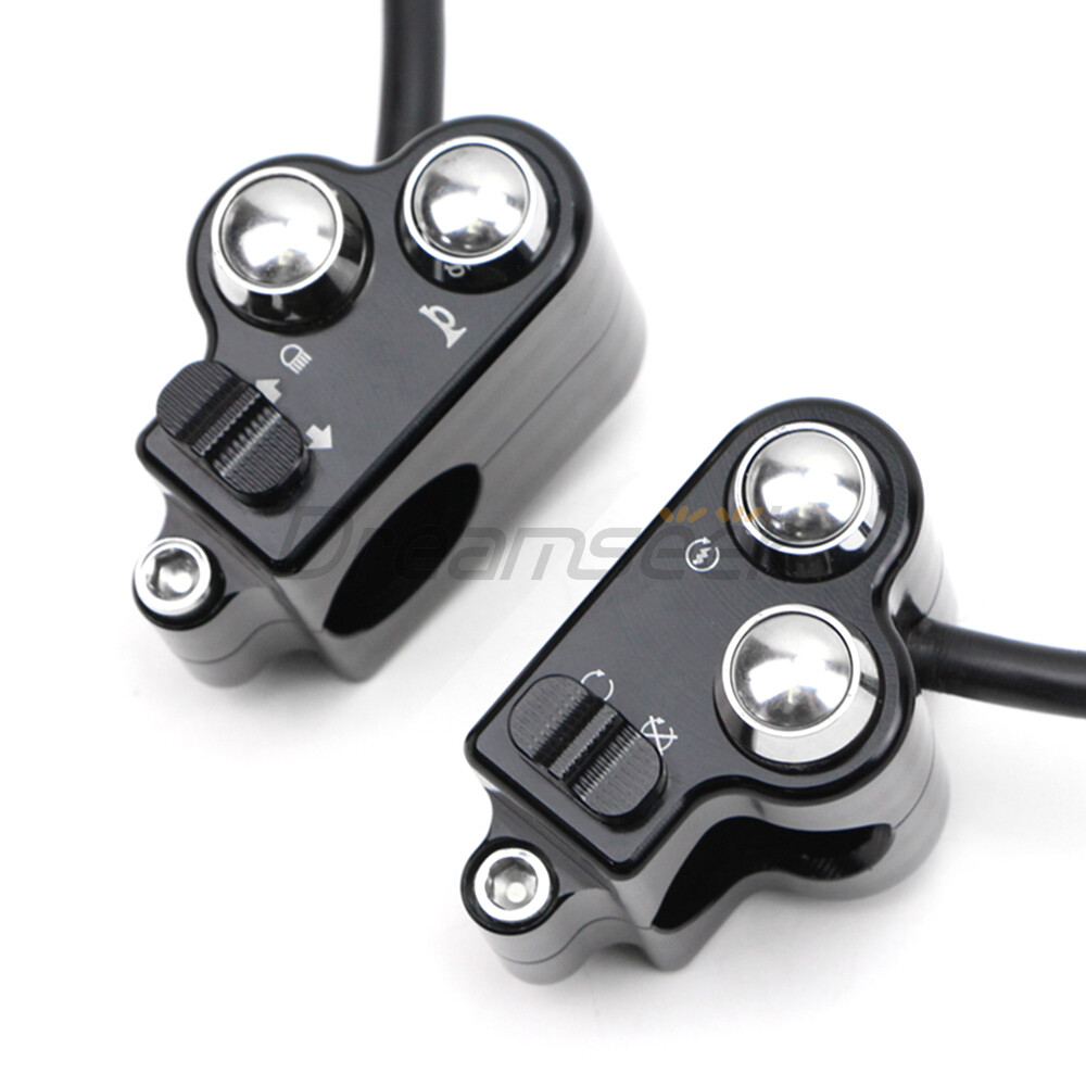 25mm Universal Handlebar Switch Horn Button Control for Harley Suzuki Motorcycle