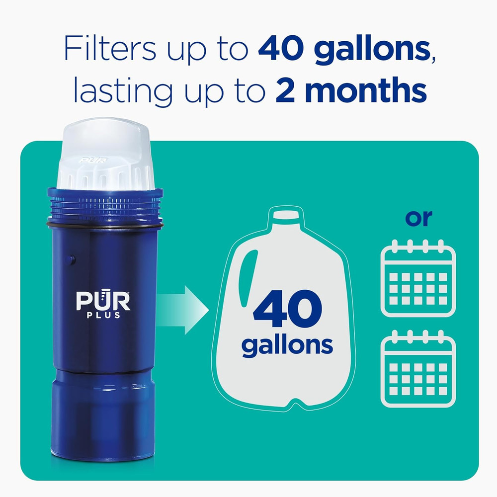 PUR Plus Water Filter Replacement for Pitchers & Dispensers, 3 Count