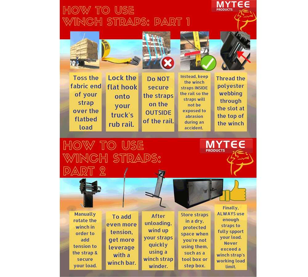 (4 Pack) Kinedyne 4" x 30' Winch Strap with Flat Hook - Red