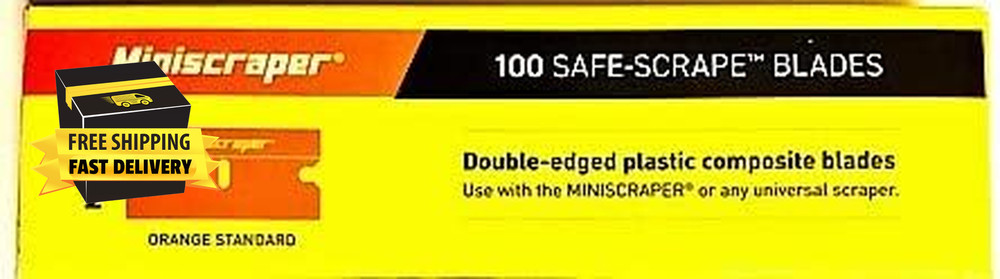 Plastic Razor Scraper Blades Double Edged (1 Pack) ⭐️⭐️⭐️⭐️⭐️