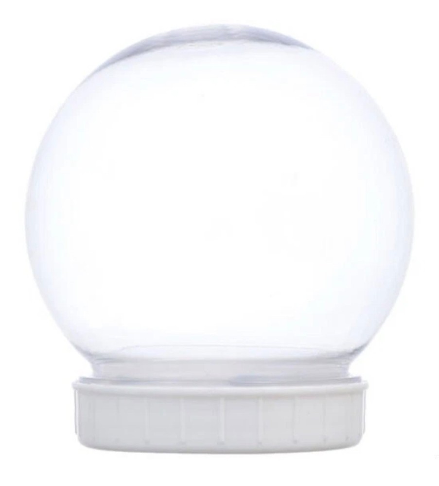 DIY Make Your Own Shatterproof Plastic Snow Globe (2 pack)