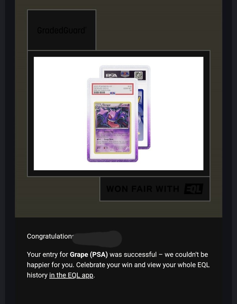 Graded Guard GRAPE PSA IN HAND *FAST SHIP*