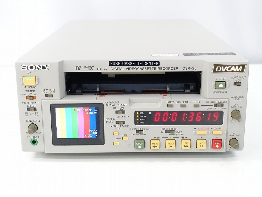 Sony DSR-25 DVCAM MiniDV Video Recorder Deck Tested Record Play