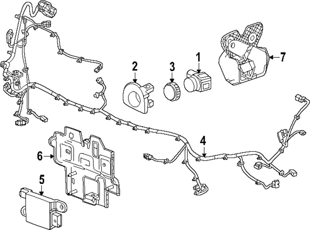 Genuine GM Park Sensor Bracket 87842533